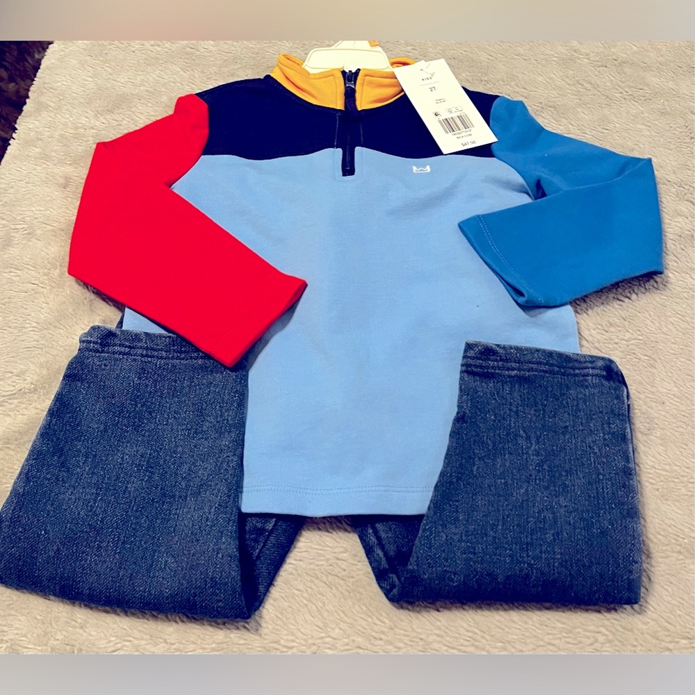 CROWN AND IVY TWO PIECE SET SIZE 2T NWT